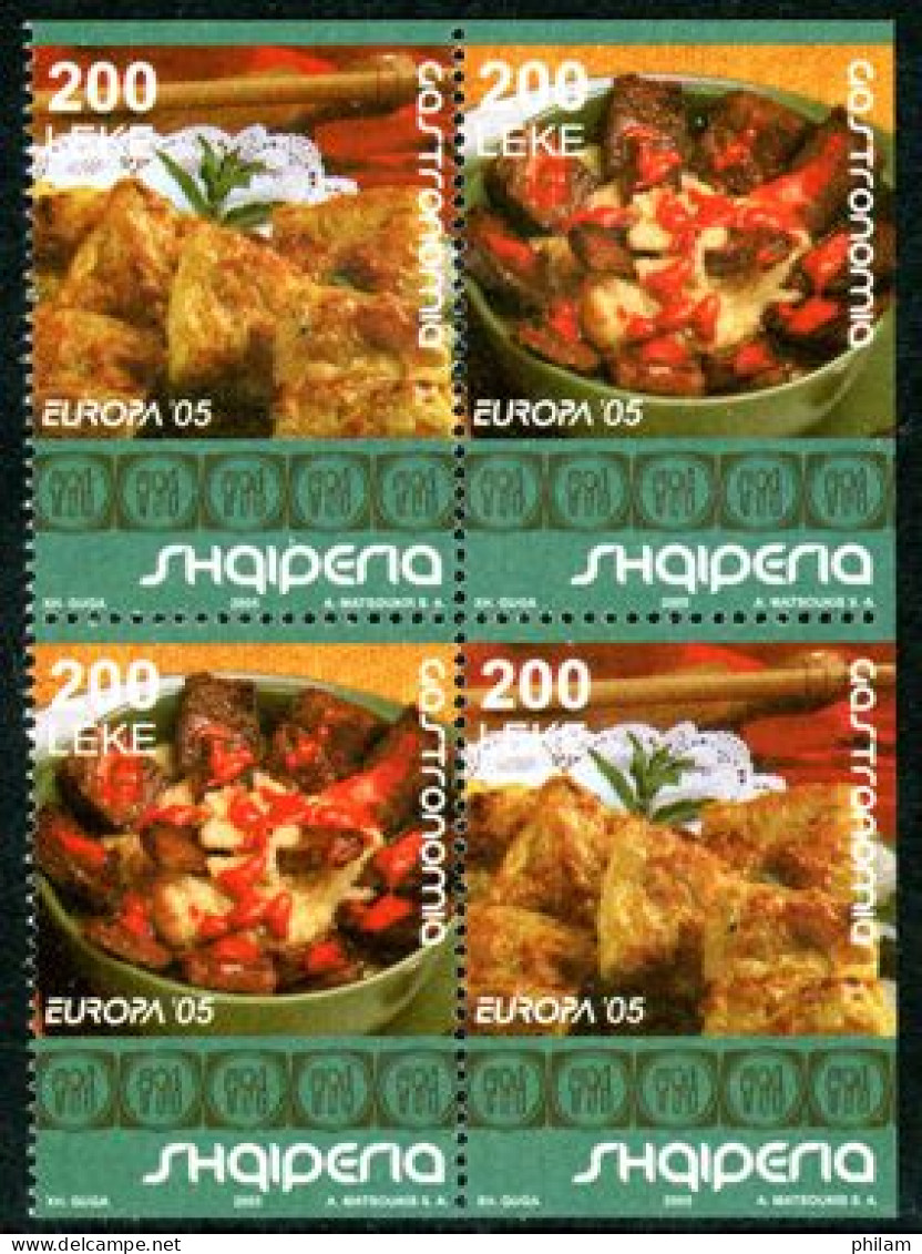 ALBANIE 2005 - Europa - La Gastronomie -  Carnet - 2005