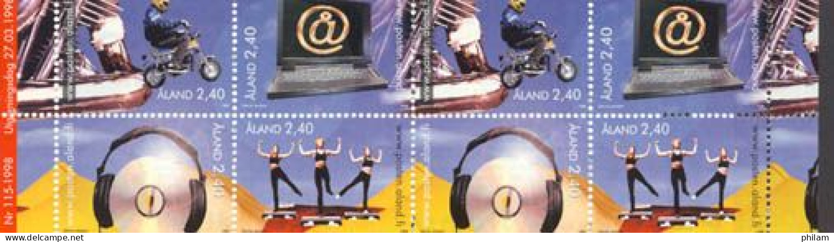 ALAND 1998 - Loisirs Et Vie Musicale - Carnet - Ålandinseln
