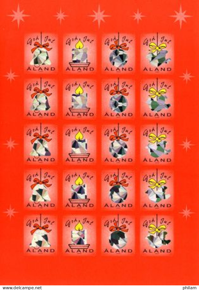 ALAND 2000 - Vignettes De Noël - Décorations - Ålandinseln