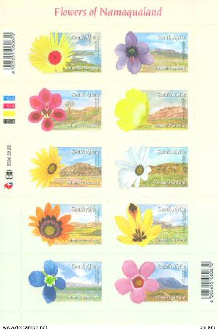 AFRIQUE DU SUD 2008 - Fleurs Du Namaqualand - Feuillet - Ongebruikt