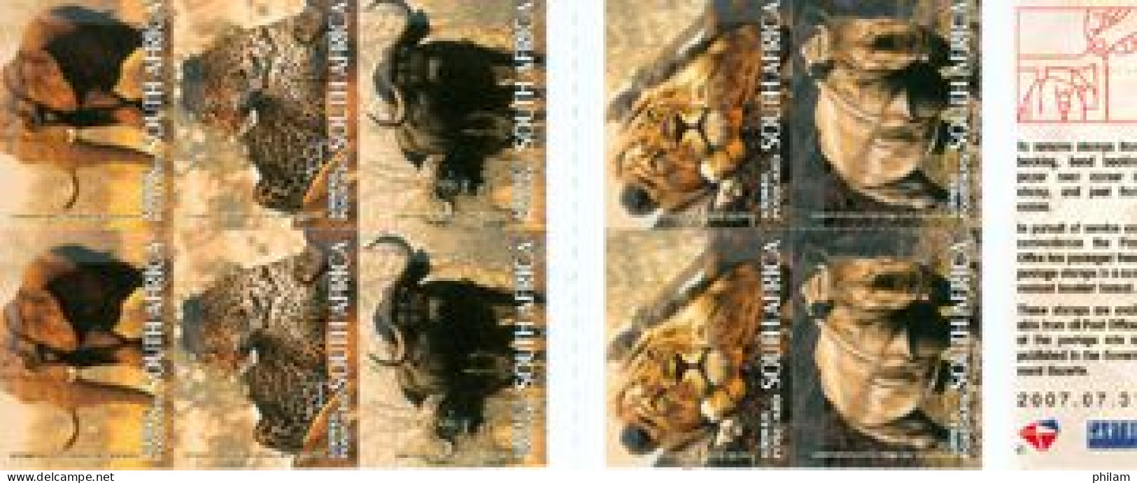 AFRIQUE DU SUD 2006 - The Big Five - Animaux Sauvages - Carnet - Félins
