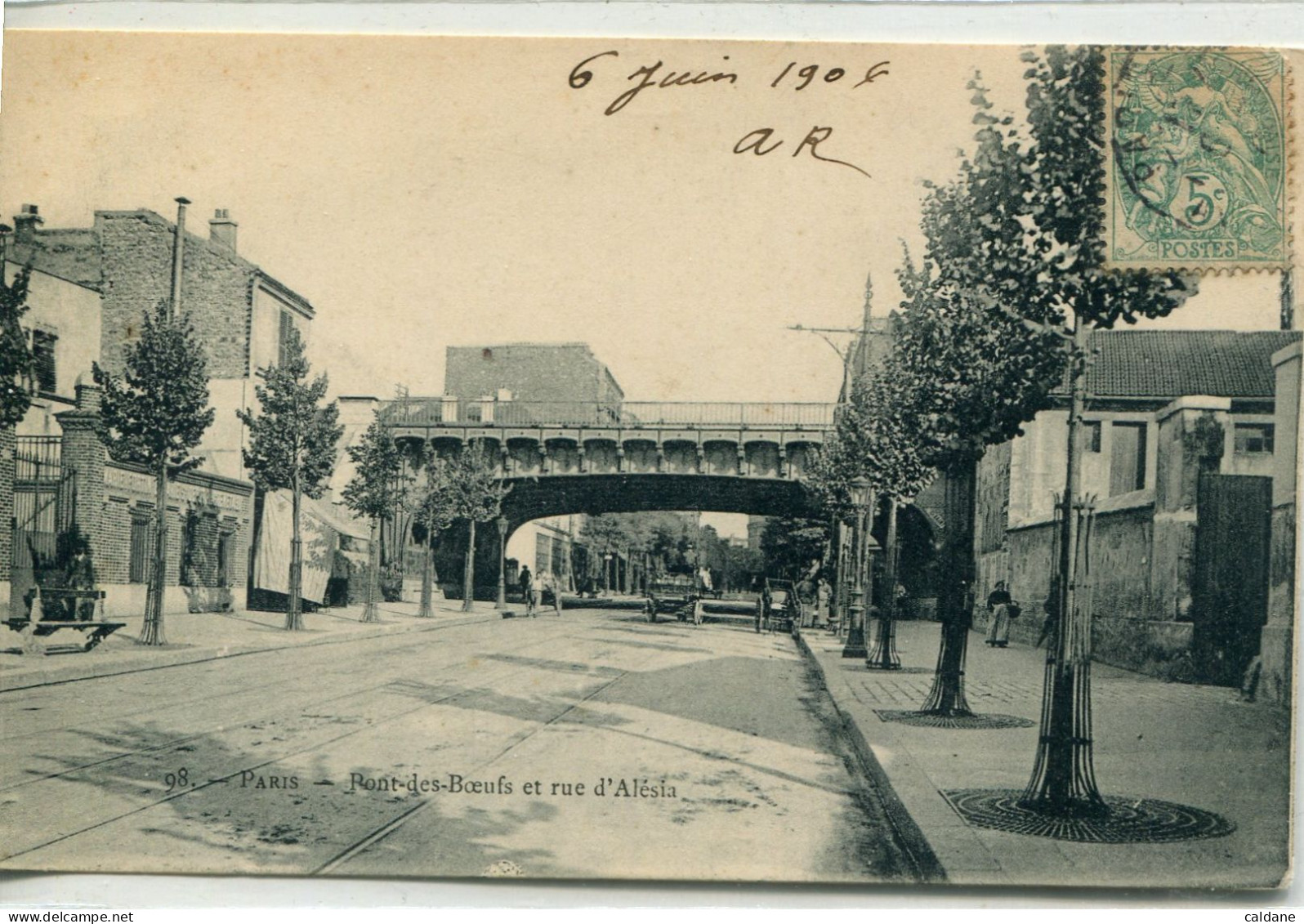 -75-PARIS  XIV -  Pont-des-Boeufs Et Rue D'Alesia - District 14