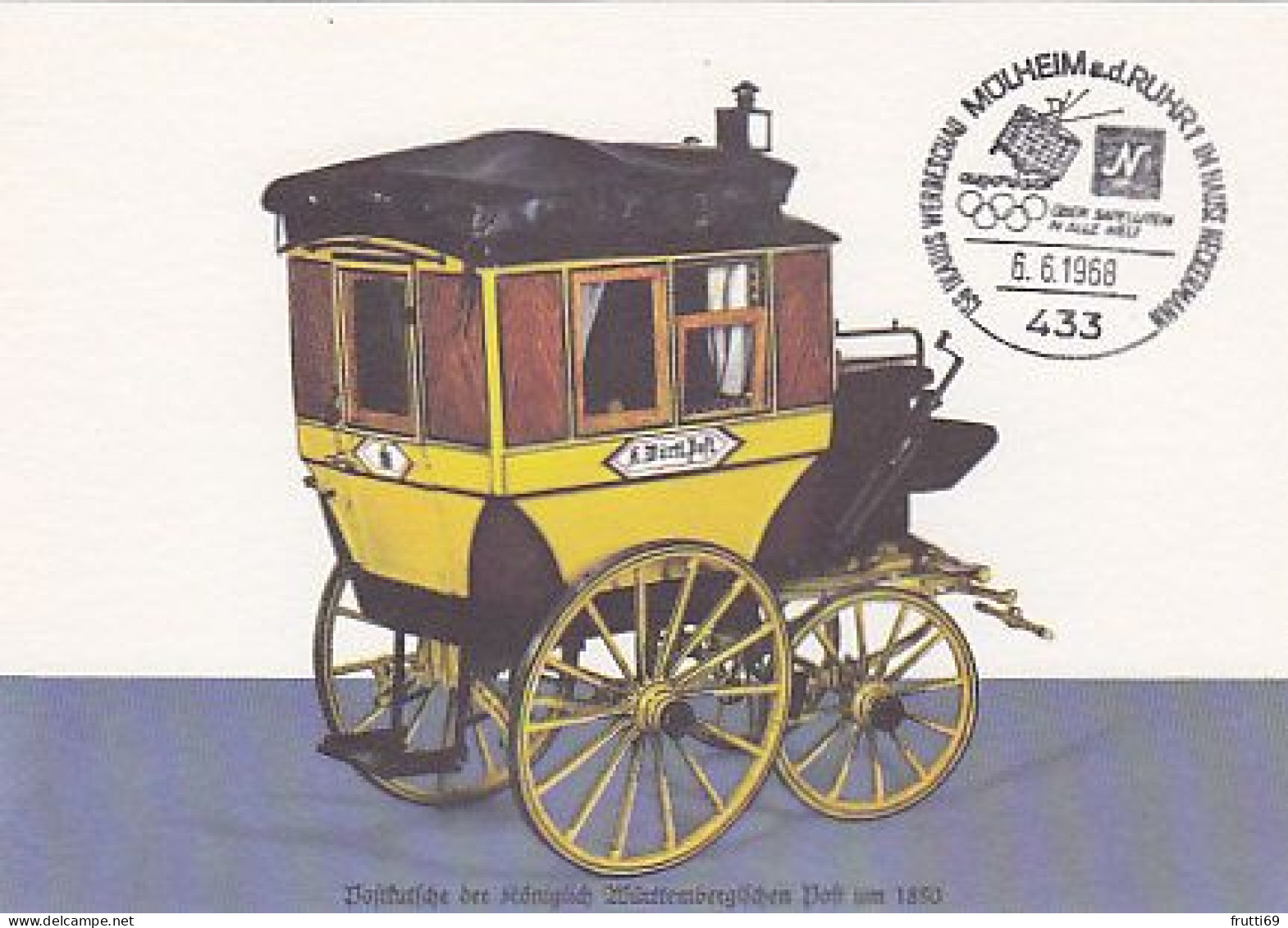 AK 216148 POST - Postkutsche Der Königlich Württembergischen Post Um 1850 - Postal Services
