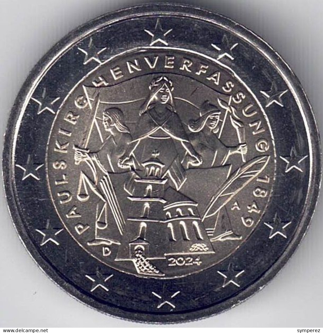 MONEDA 2 EUROS ALEMANIA 2024-PAUL- - Collections