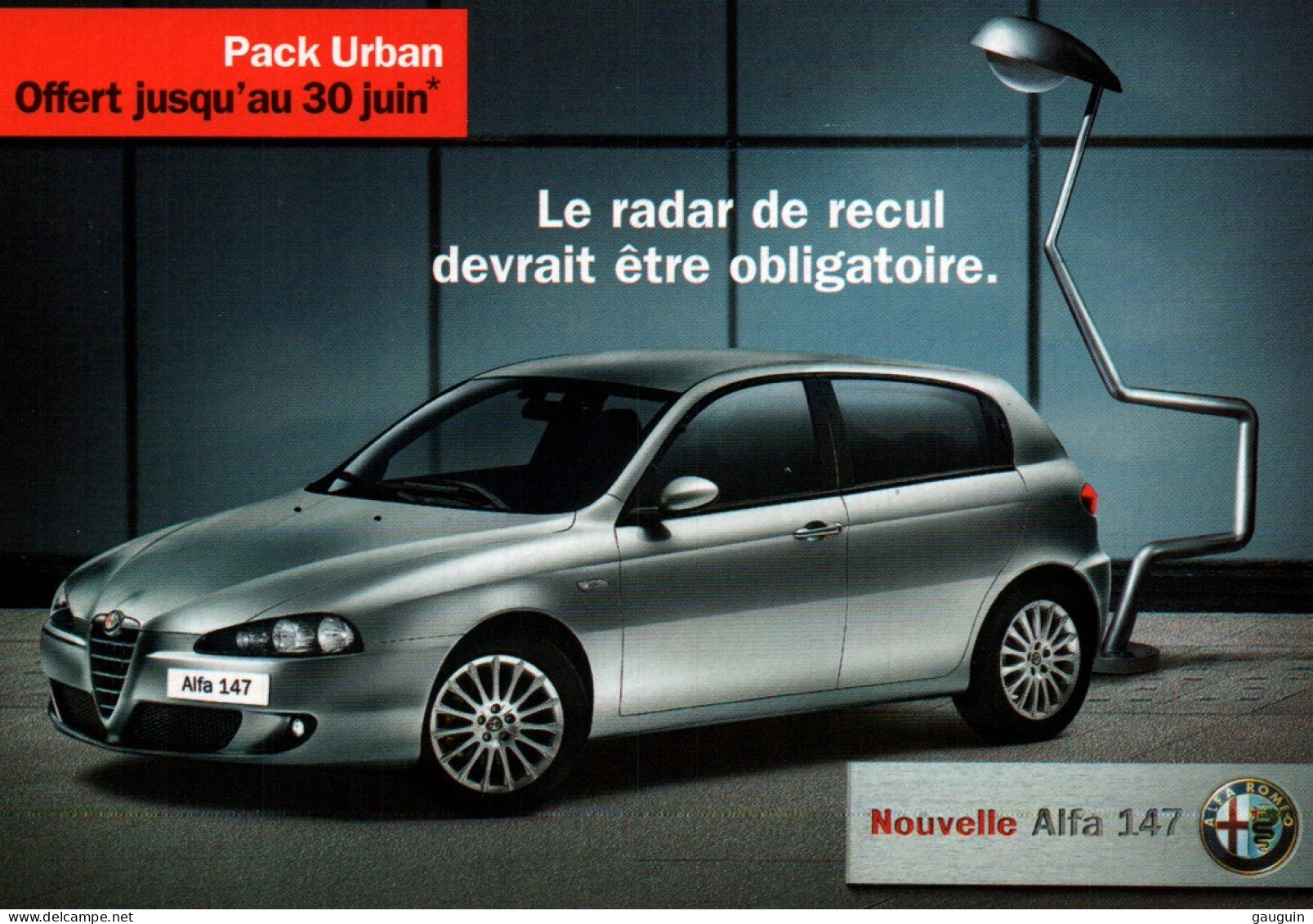 CPM - ALFA ROMÉO - Publicité "Nouvelle ALFA 147" Pack Urban ... Edition Car'com - Passenger Cars