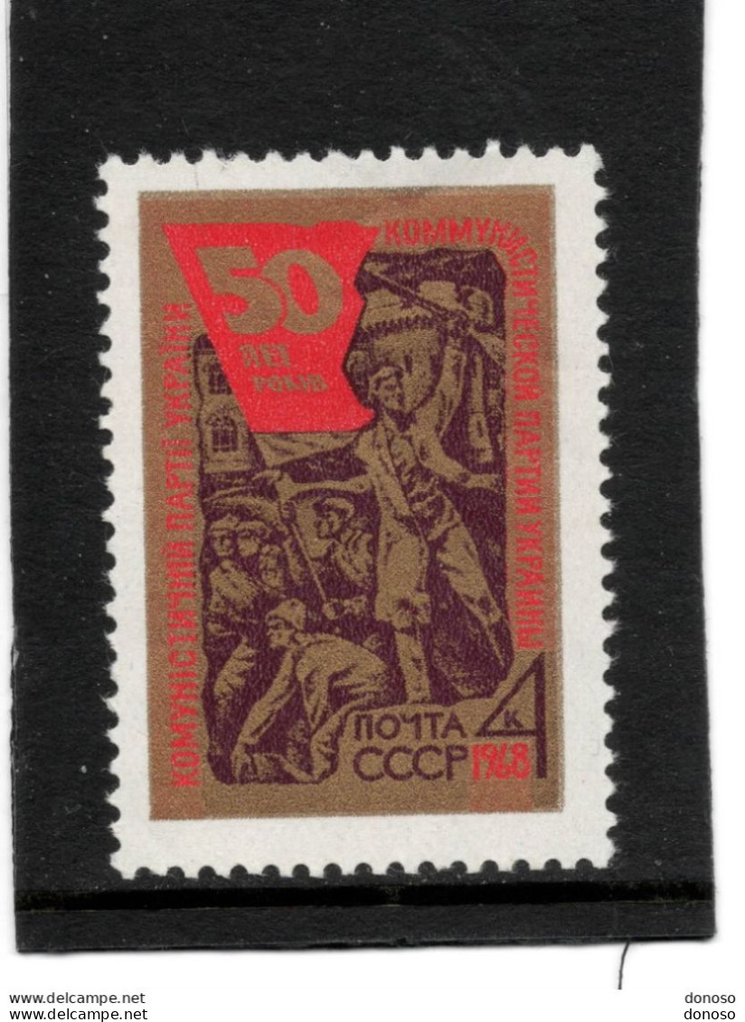 URSS 1968 Parti Communiste Ukrainien Yvert 3386, Michel 3510 NEUF ** MNH - Unused Stamps