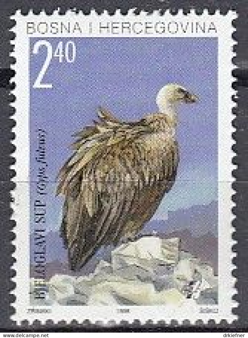 BOSNIEN Und HERZEGOWINA (kroatische Post)  46, Postfrisch **, Gänsegeier, 1998 - Bosnië En Herzegovina