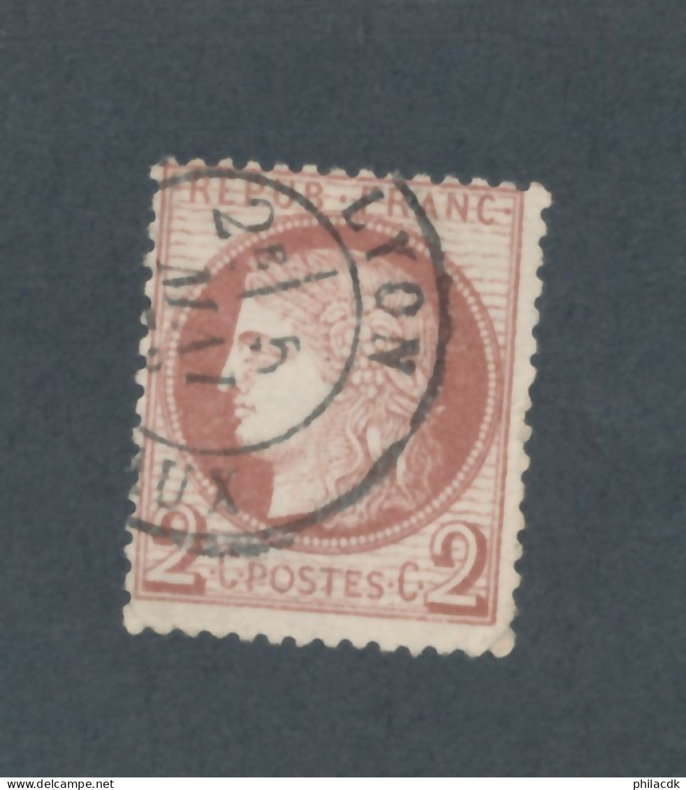 FRANCE - N° 51 OBLITERE AVEC CAD LYON - COTE : 15€ - 1872 - 1871-1875 Ceres