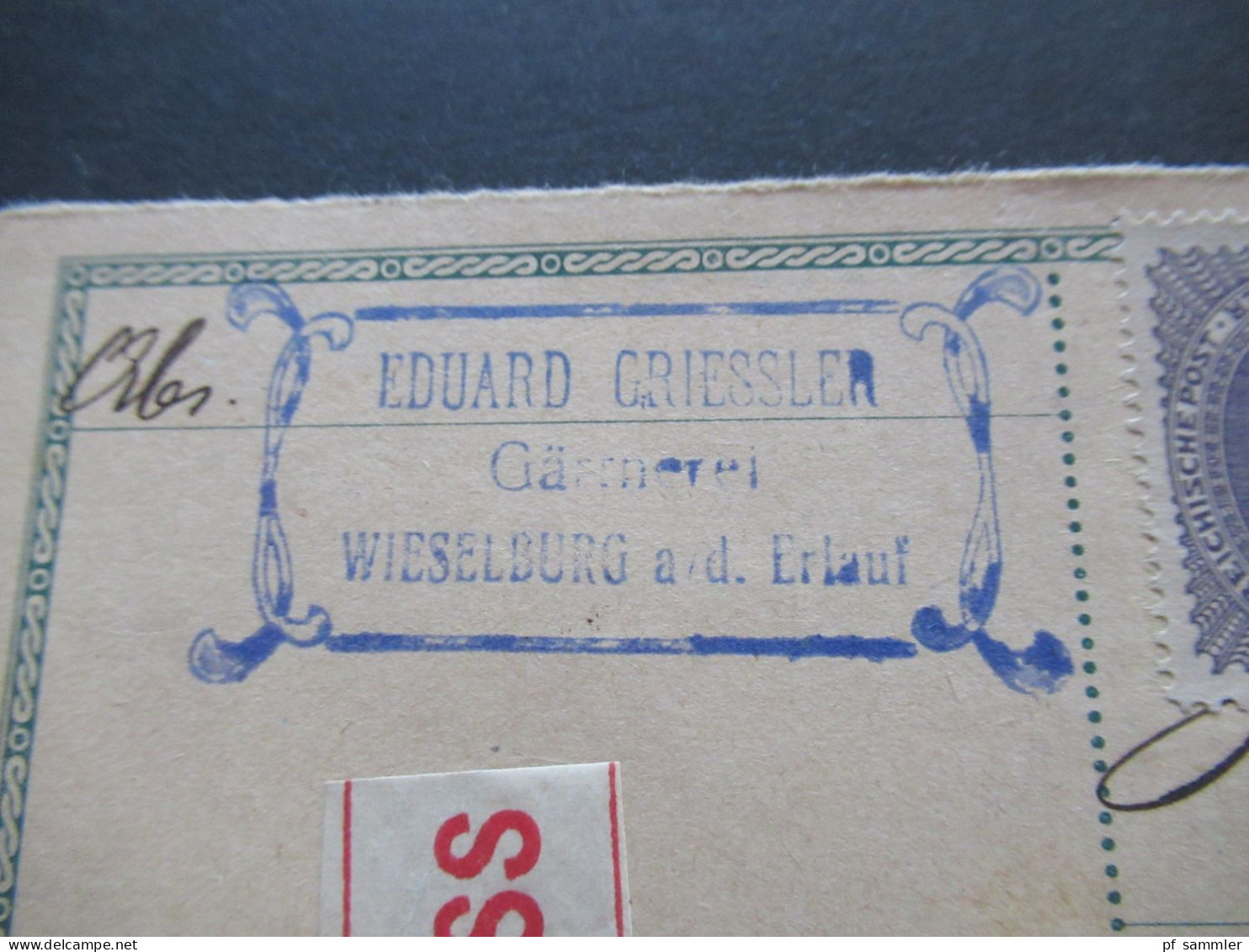 Österreich Antwortkarte Ganzsache P236  Per Express Absender Stempel Eduard Griessler Gärtnerei Wieselburg A.d. Erlauf - Cartes Postales