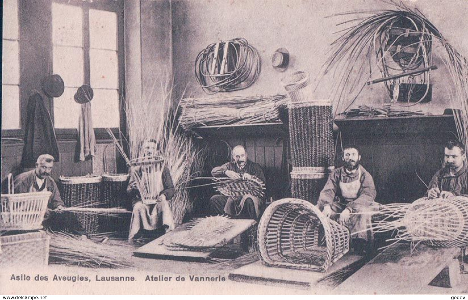 Lausanne VD, Asile Des Aveugles, Atelier De Vannerie (811) - Lausanne