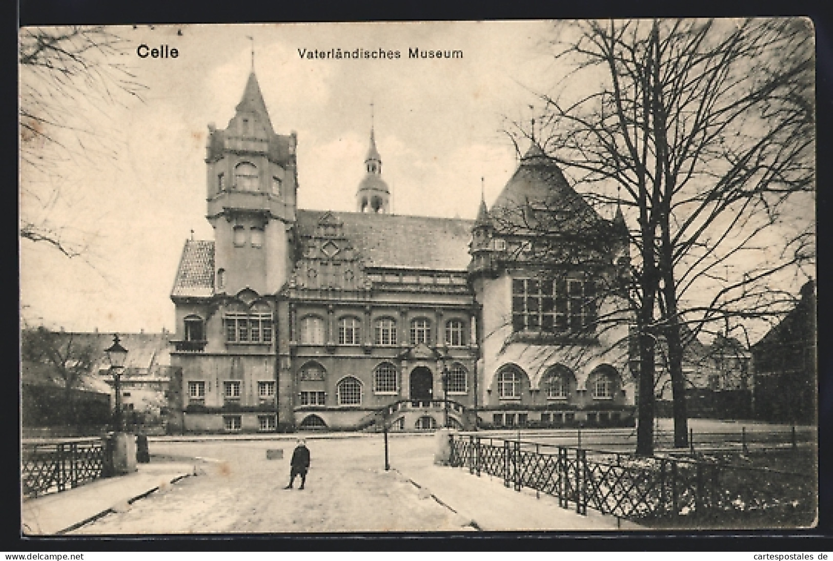 AK Celle, Vaterländisches Museum Mit Strassenpartie  - Celle