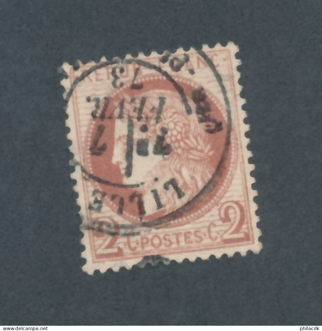 FRANCE - N° 51 OBLITERE AVEC LILLE DU 7 FEVRIER 1873 - COTE : 15€ - 1872 - 1871-1875 Cérès