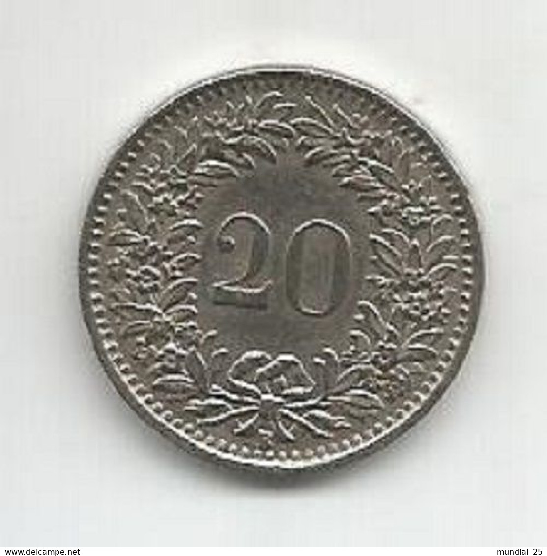 SWITZERLAND 20 RAPPEN 1963 B - 20 Rappen