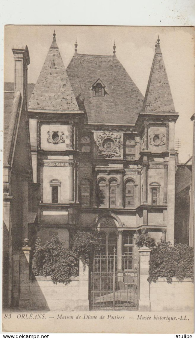 Orleans 45   Carte Non Circulée _Maison De Diane De Poitiers_Musée Historique - Orleans