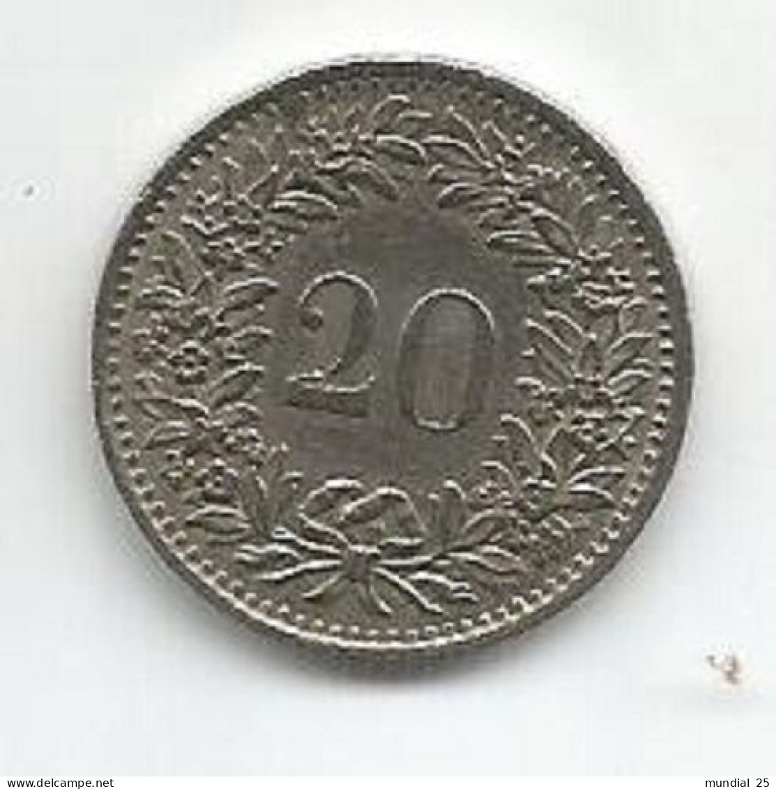 SWITZERLAND 20 RAPPEN 1970 - 20 Rappen