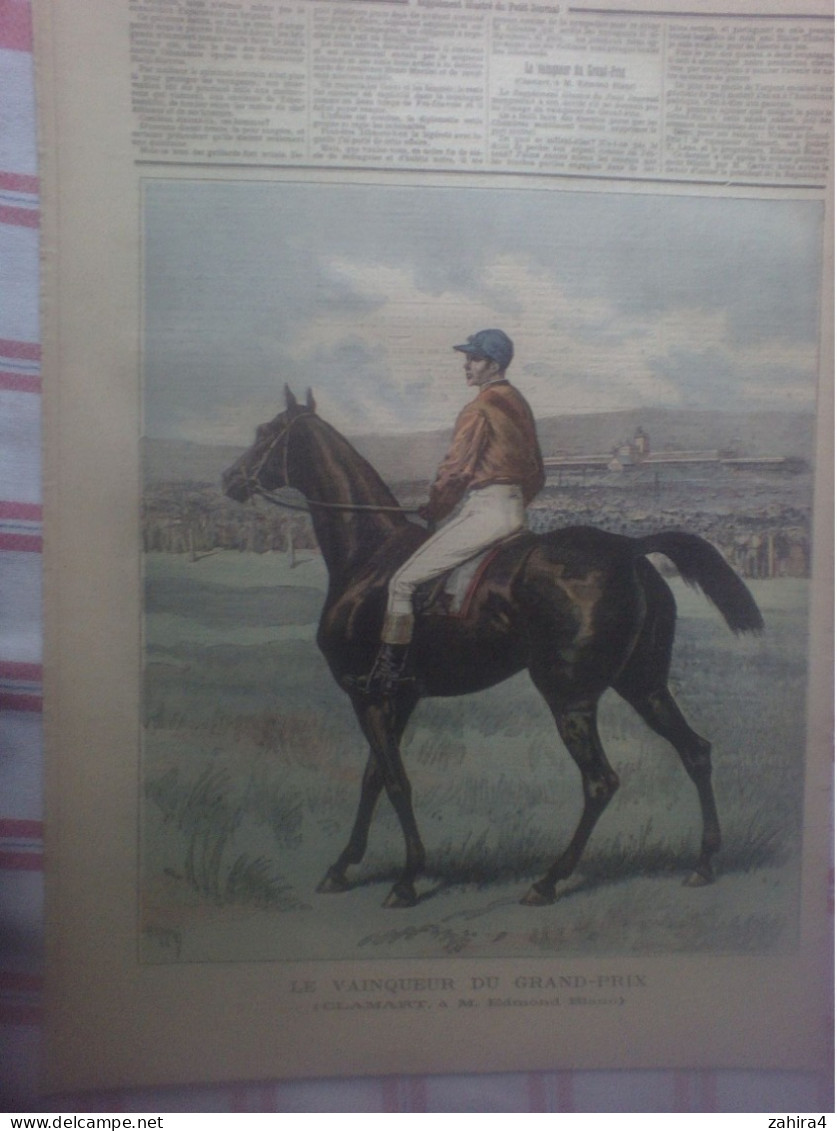 Le Petit Journal N°30 Train Pillé En Orient Courses Vaiqueur Gd-Prix Clamart Edmond Blanc Chant Au Fil De L'eau A Masson - Revues Anciennes - Avant 1900