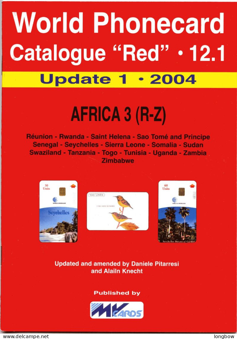 Word Phonecard Catalogue Red  N°12 - Africa 3 - Books & CDs