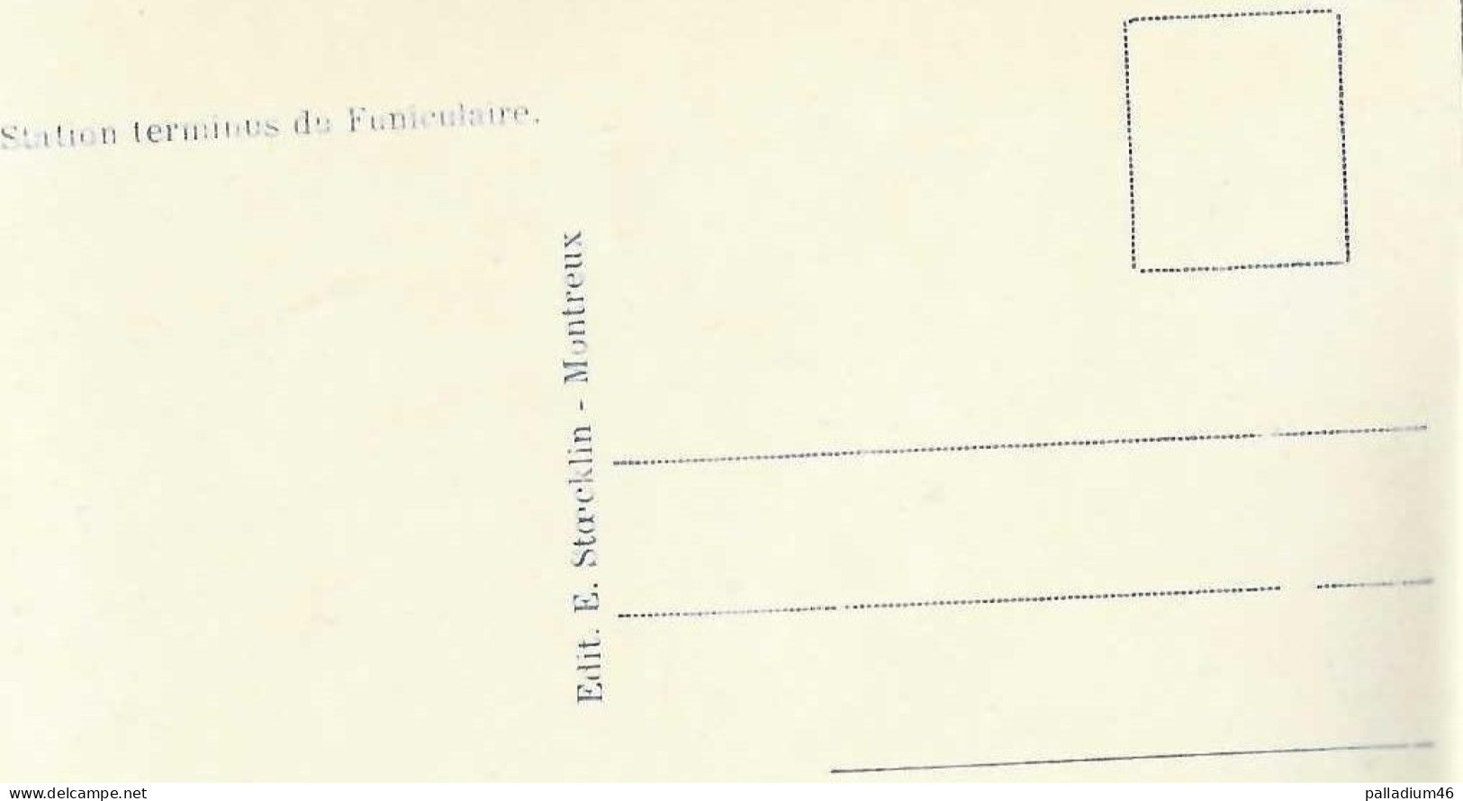 VS BARBERINE FORCES MOTRICES -STATION TERMINUS DU FUNICULAIRE - E. Stoecklin Montreux - Pas Circulé NEUVE - Sonstige & Ohne Zuordnung