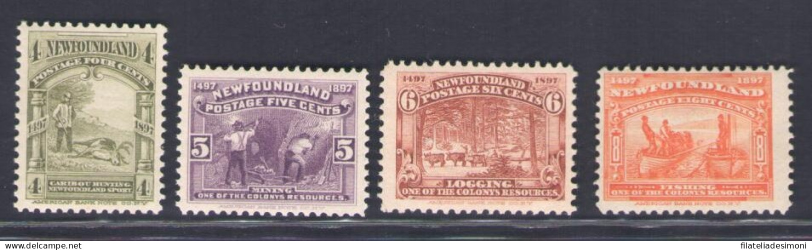 1879 Newfoundland, Stanley Gibbons N. 69/72, MH* - Otros & Sin Clasificación