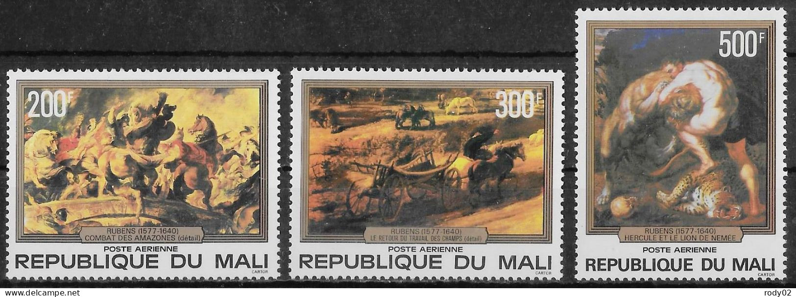 MALI - ART - TABLEAUX DE RUBENS - PA 315 A 317 - NEUF** MNH - Rubens