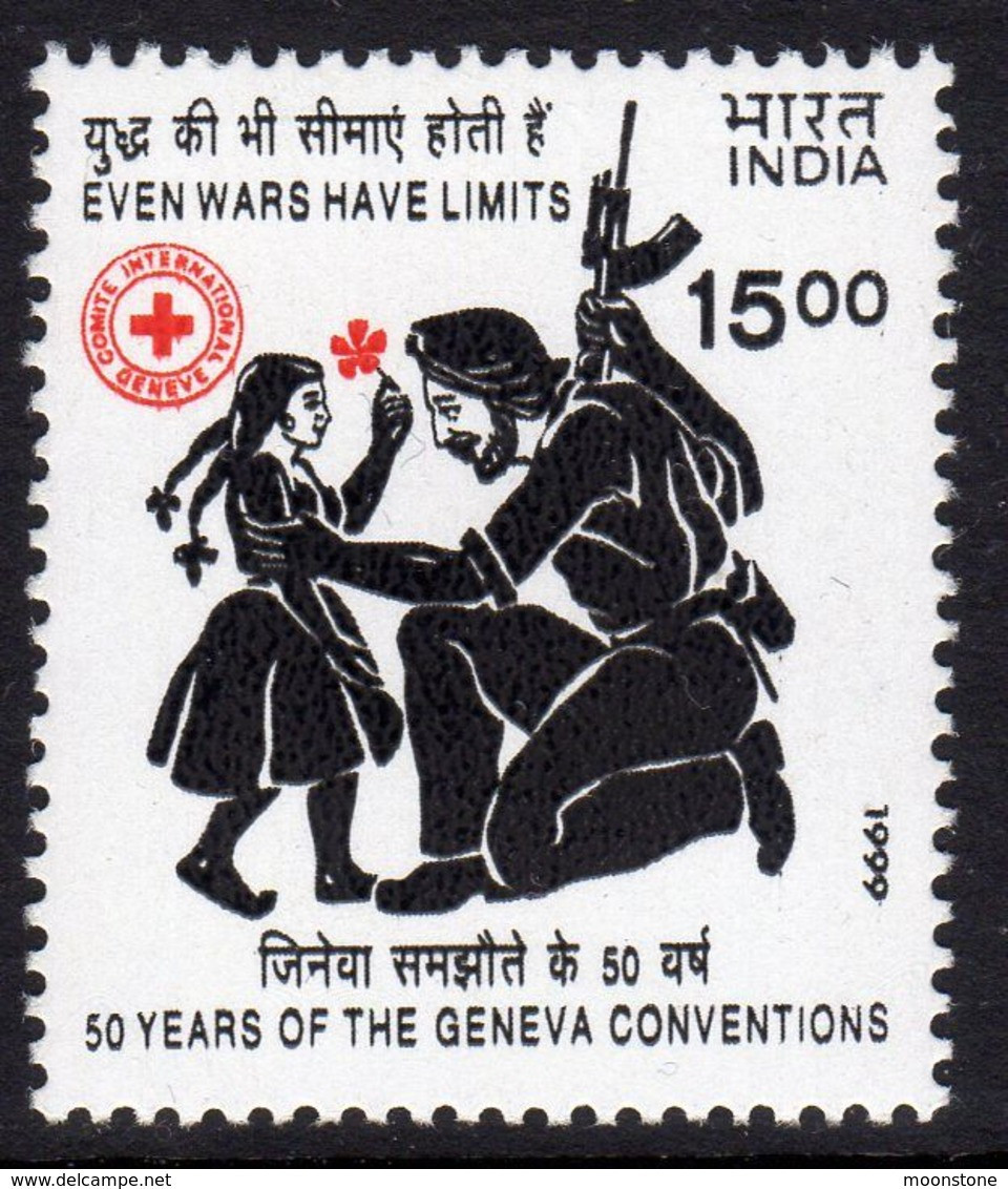India 1999 50th Anniversary Of Geneva Conventions, MNH, SG 1856 (D) - Neufs