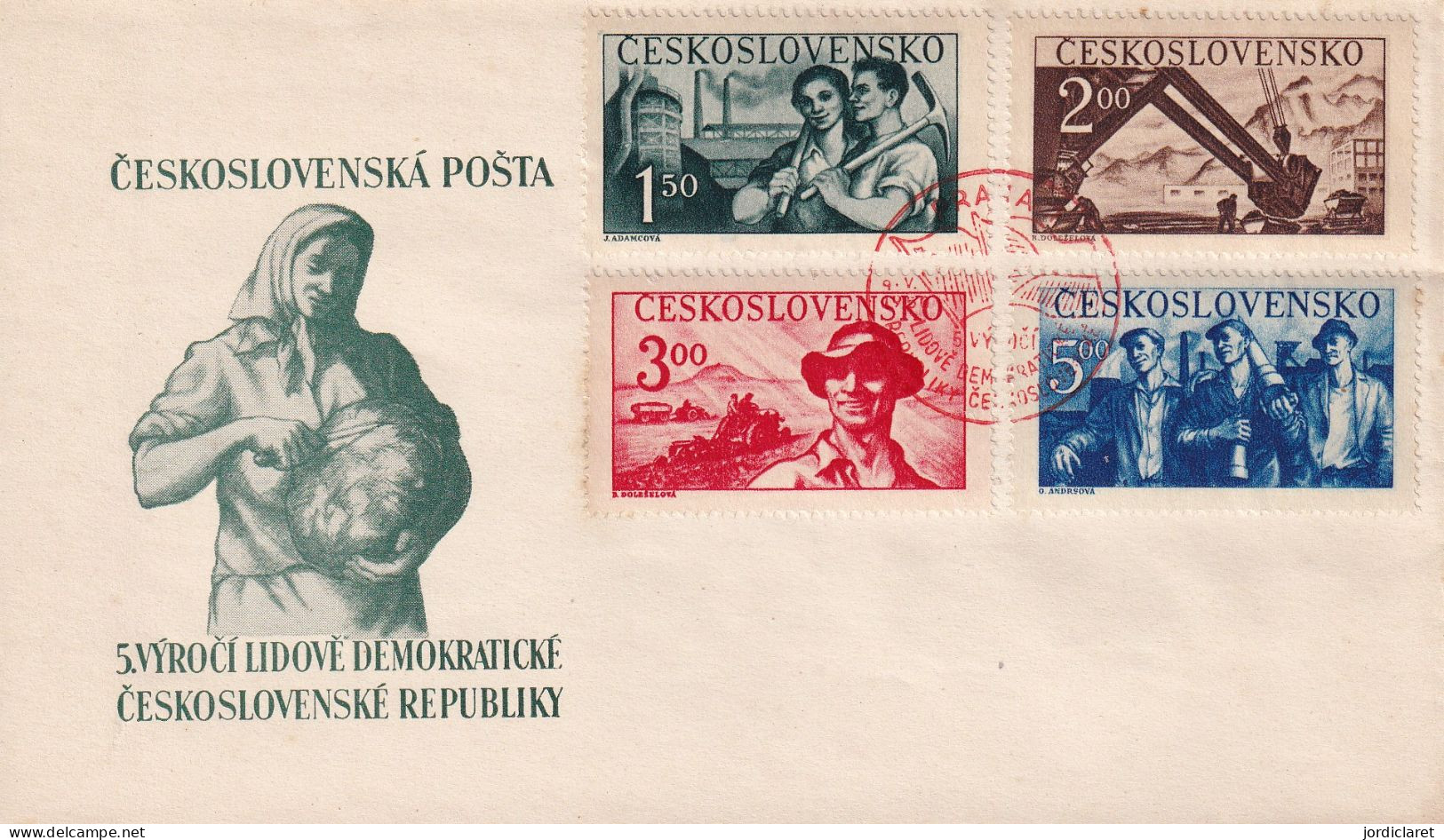 FDC 1950 - Lettres & Documents