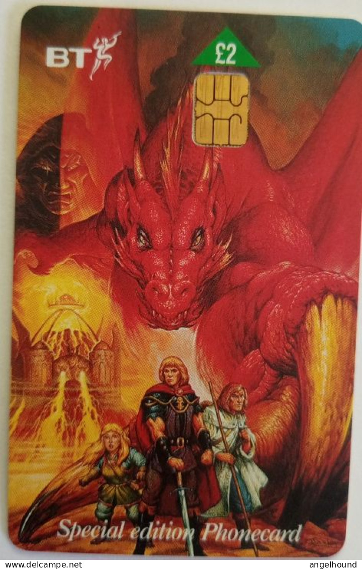 UK BT £2 Chip Card - Special Edition " Dragons Of Summer Flame " - BT Werbezwecke