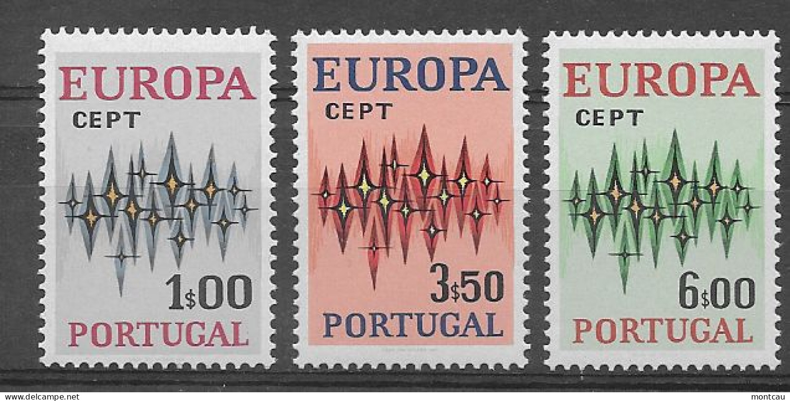 Portugal 1972.  Europa Mi 1166-68  (**) - Neufs