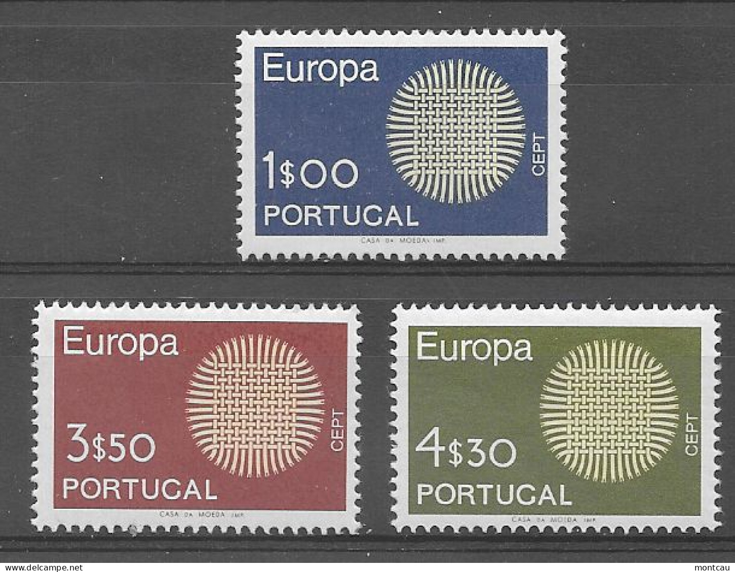 Portugal 1970.  Europa Mi 1092-94  (**) - Nuovi