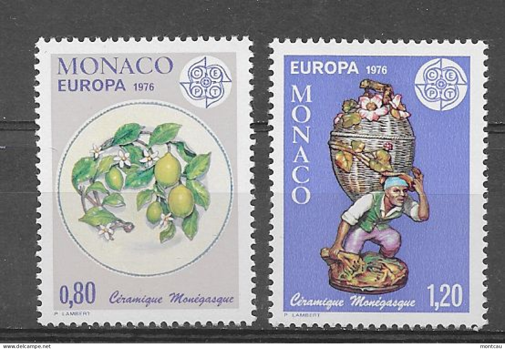 Monaco 1976.  Europa Mi 1230-31  (**) - Unused Stamps