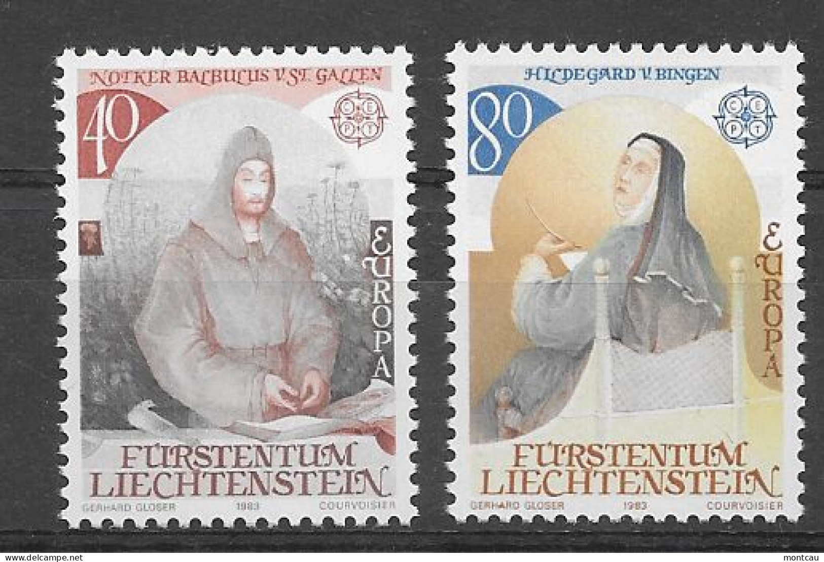 Liechtenstein 1983.  Europa Mi 816-17  (**) - Unused Stamps
