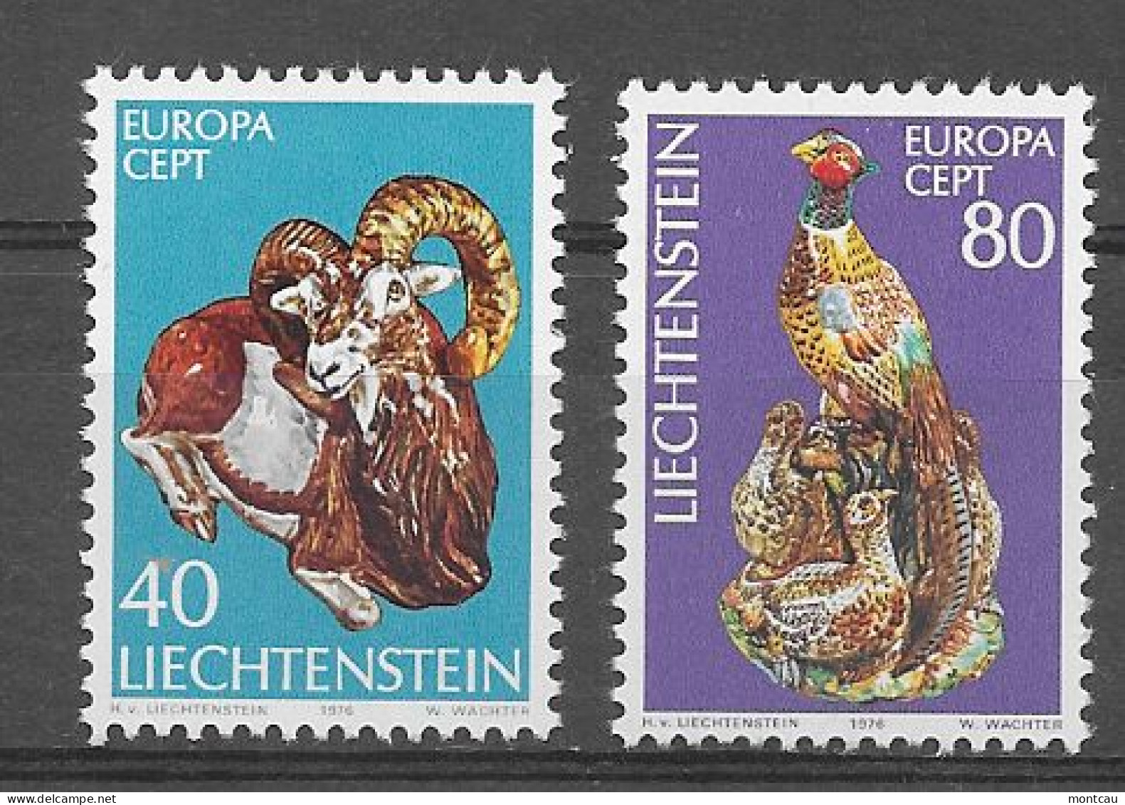 Liechtenstein 1976.  Europa Mi 642-43  (**) - Unused Stamps