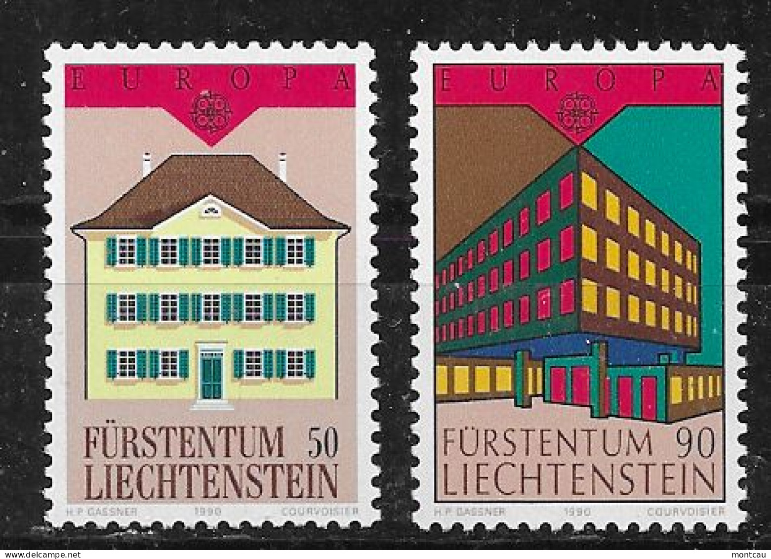 Liechtenstein 1990.  Europa Mi 984-85  (**) - Ongebruikt