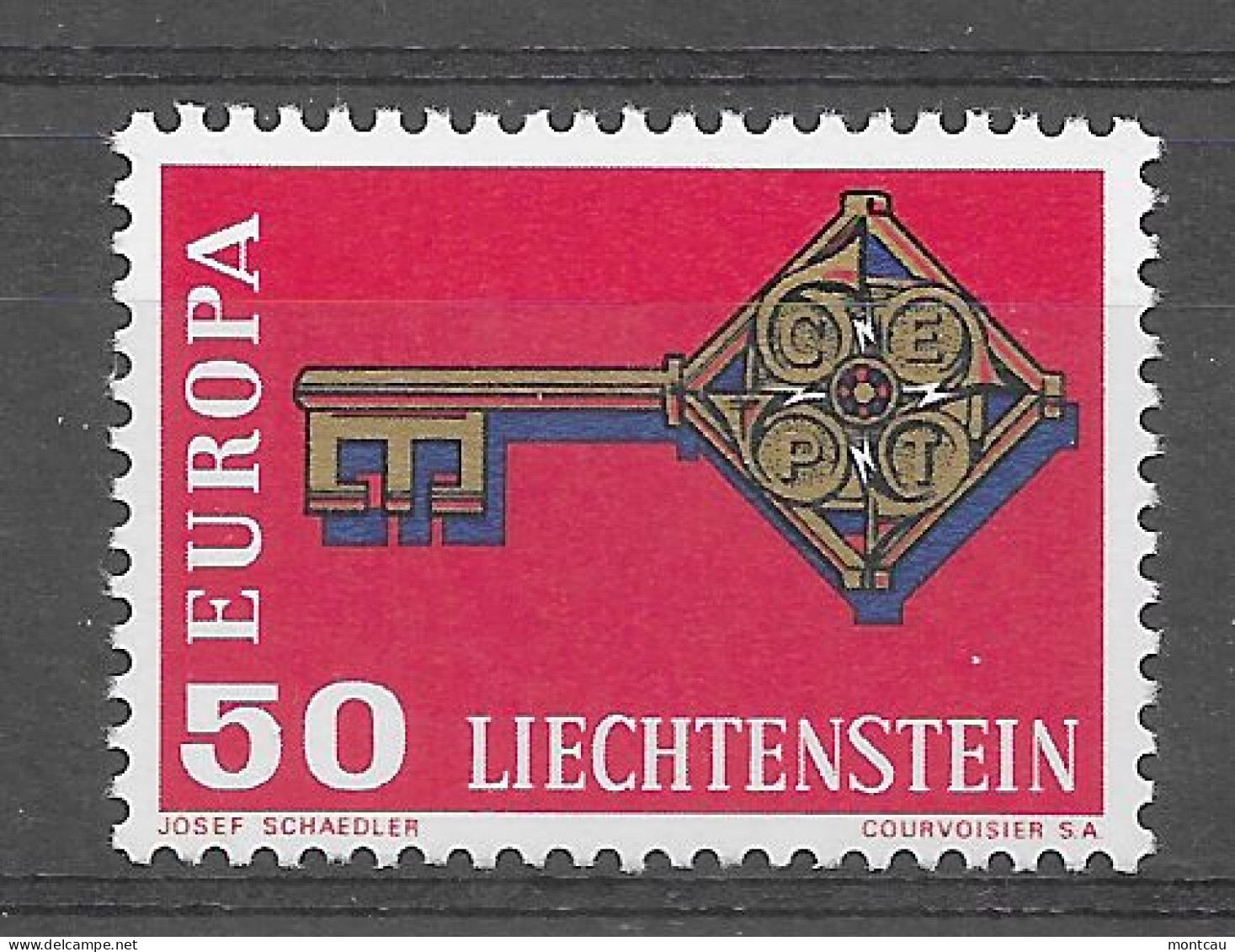 Liechtenstein 1968.  Europa Mi 495  (**) - Ongebruikt