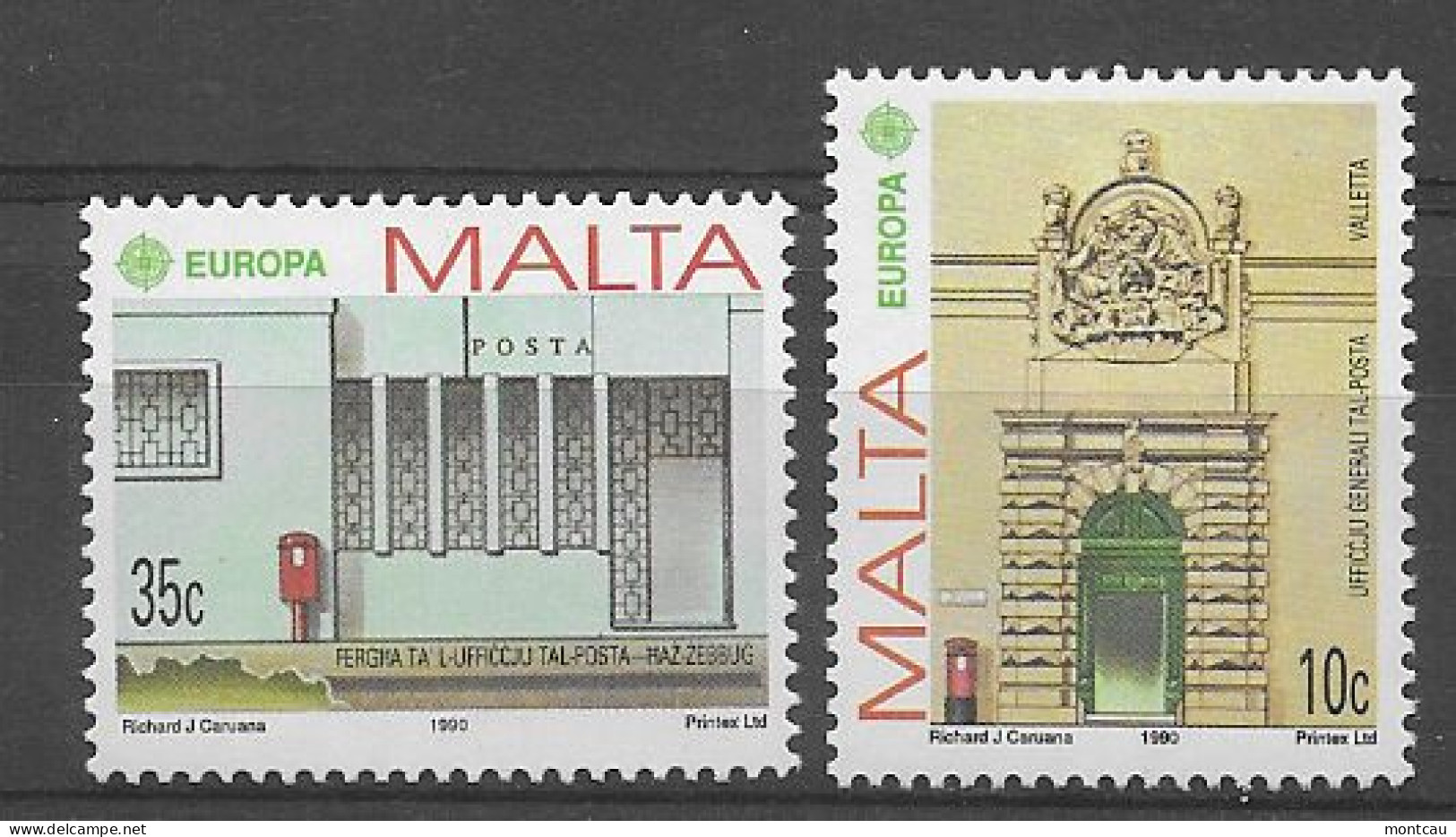 Malta 1990.  Europa Mi 831-32  (**) - Malte