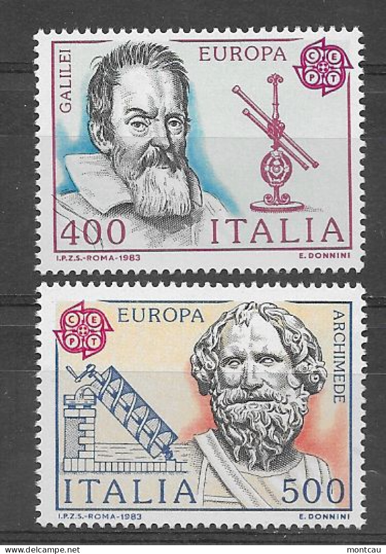 Italia 1983.  Europa Mi 1842-43  (**) - 1981-90: Nieuw/plakker