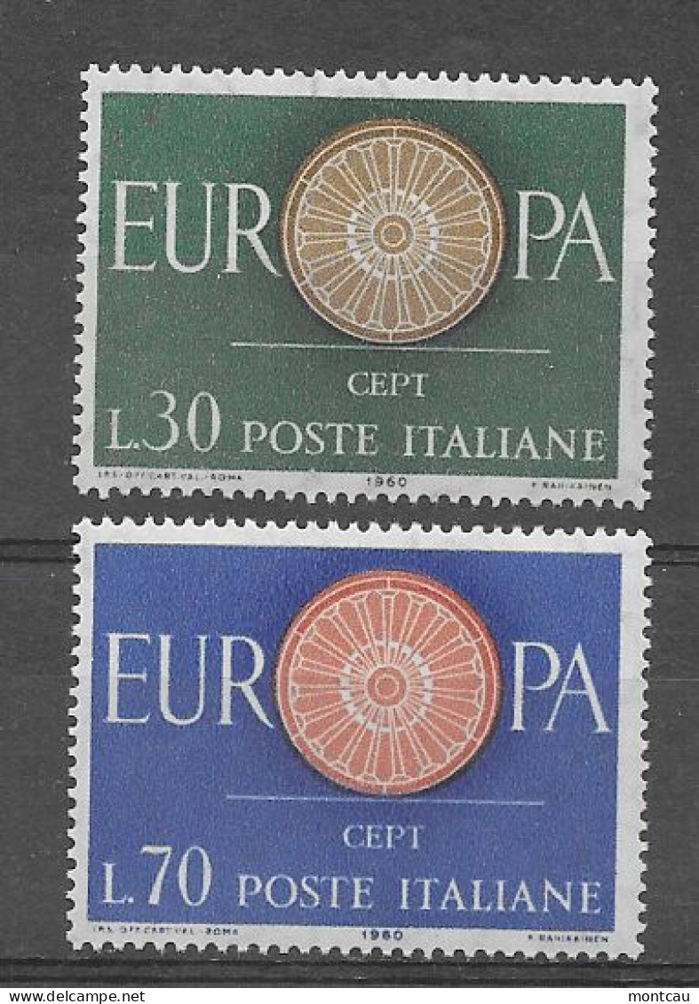 Italia 1960.  Europa Mi 1077-78  (**) - 1946-60: Nuevos