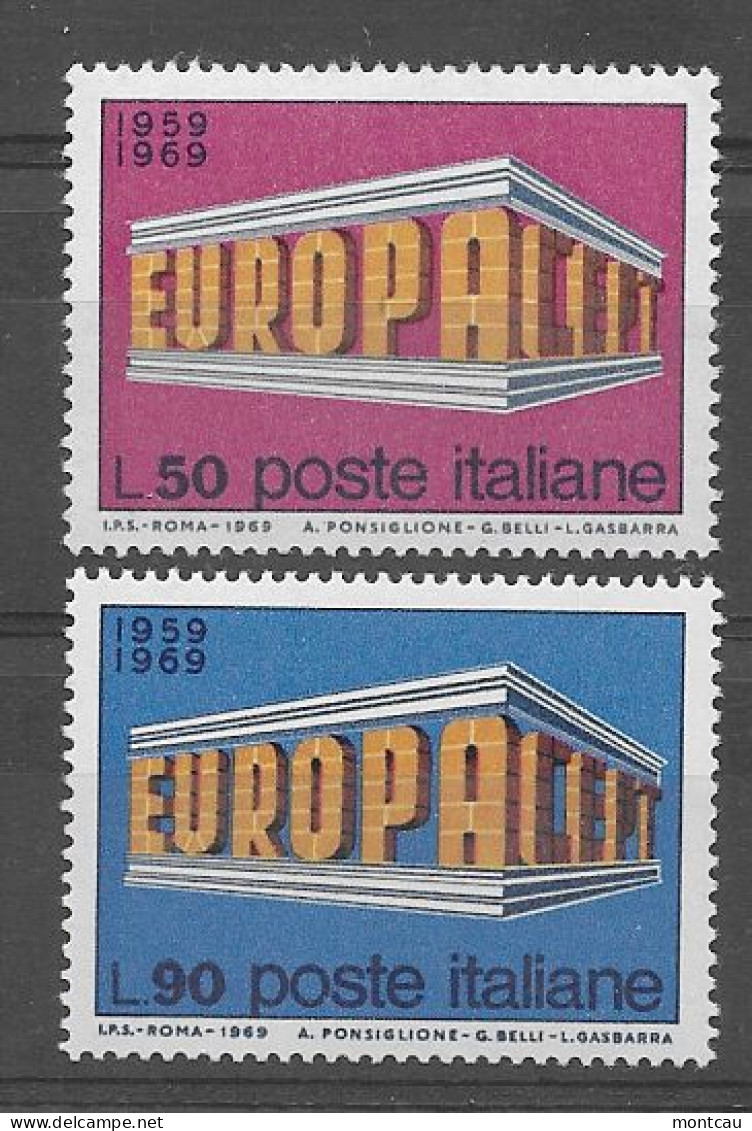 Italia 1969.  Europa Mi 1295-96  (**) - 1969