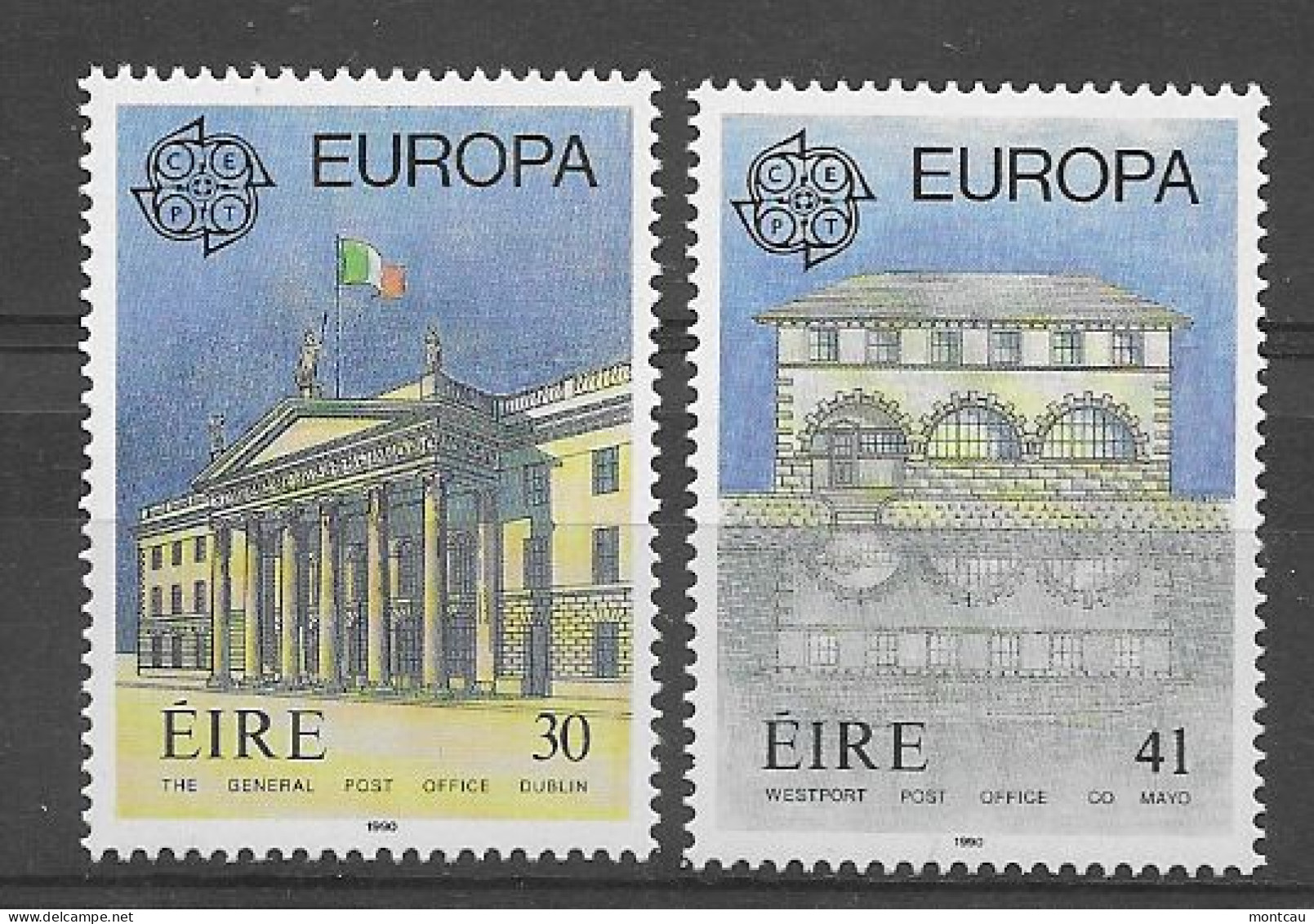 Irlanda 1990.  Europa Mi 716-17  (**) - Neufs