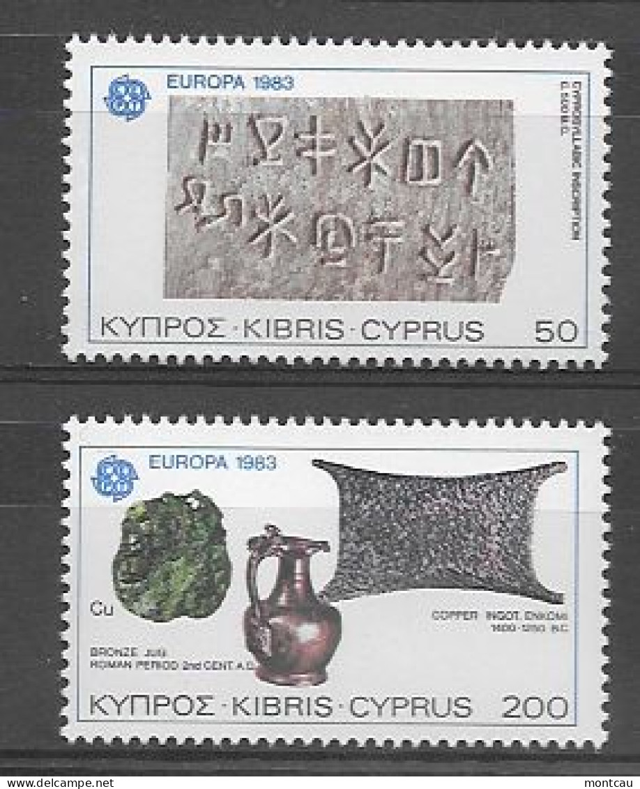 Cyprus 1983.  Europa Mi 582-83  (**) - Unused Stamps
