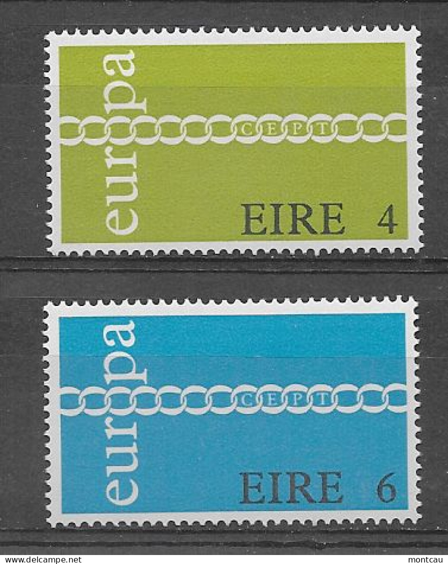 Irlanda 1971.  Europa Mi 265-66  (**) - Unused Stamps