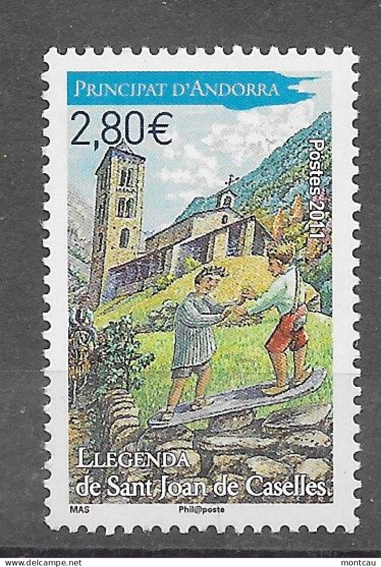 Andorra -Franc 2011 Sant Joan De Caselle Yv  704 (**) - Unused Stamps