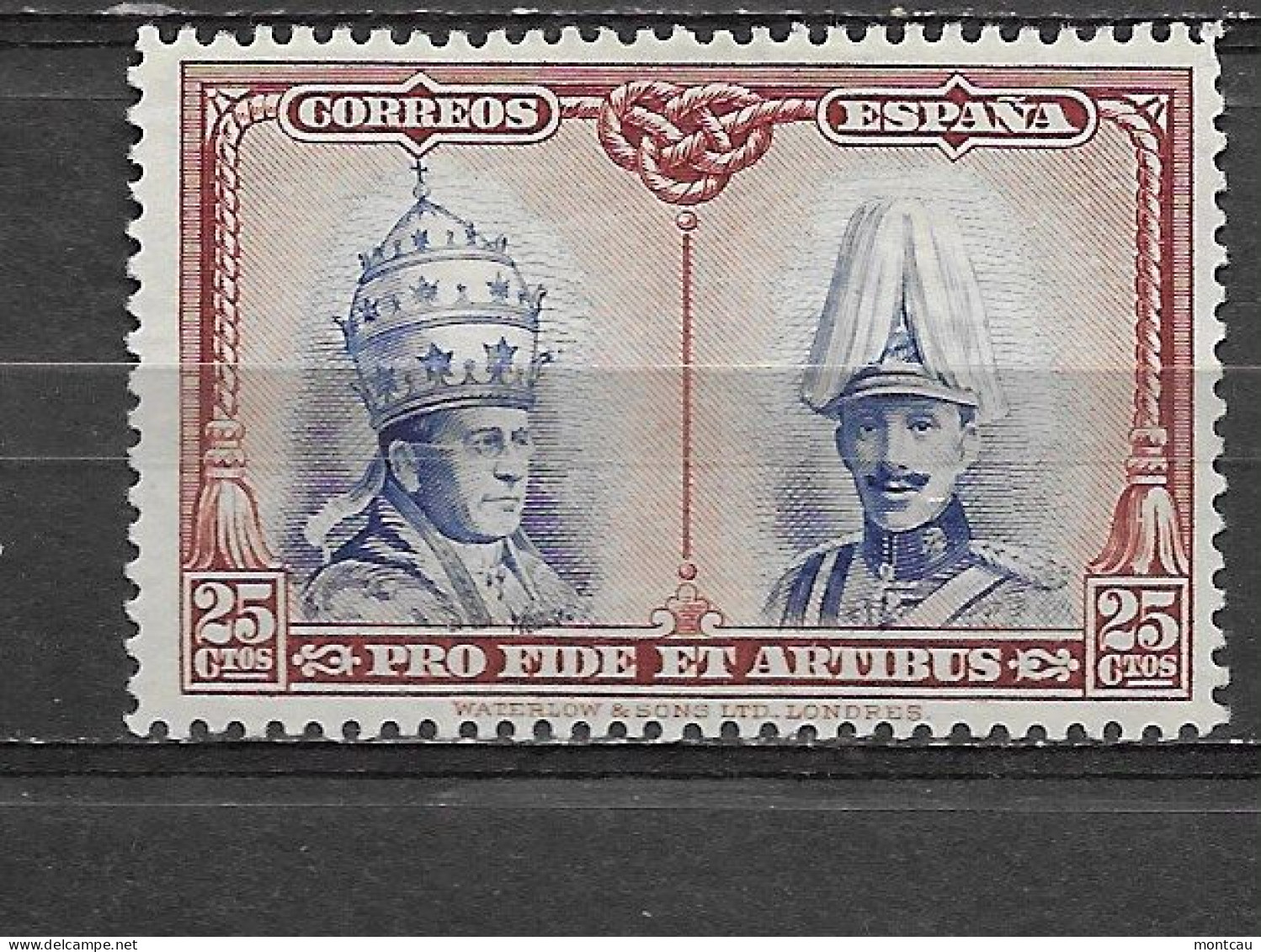 Spain 1928. Catacumbas 25 Cts Ed 409 (*) - Unused Stamps