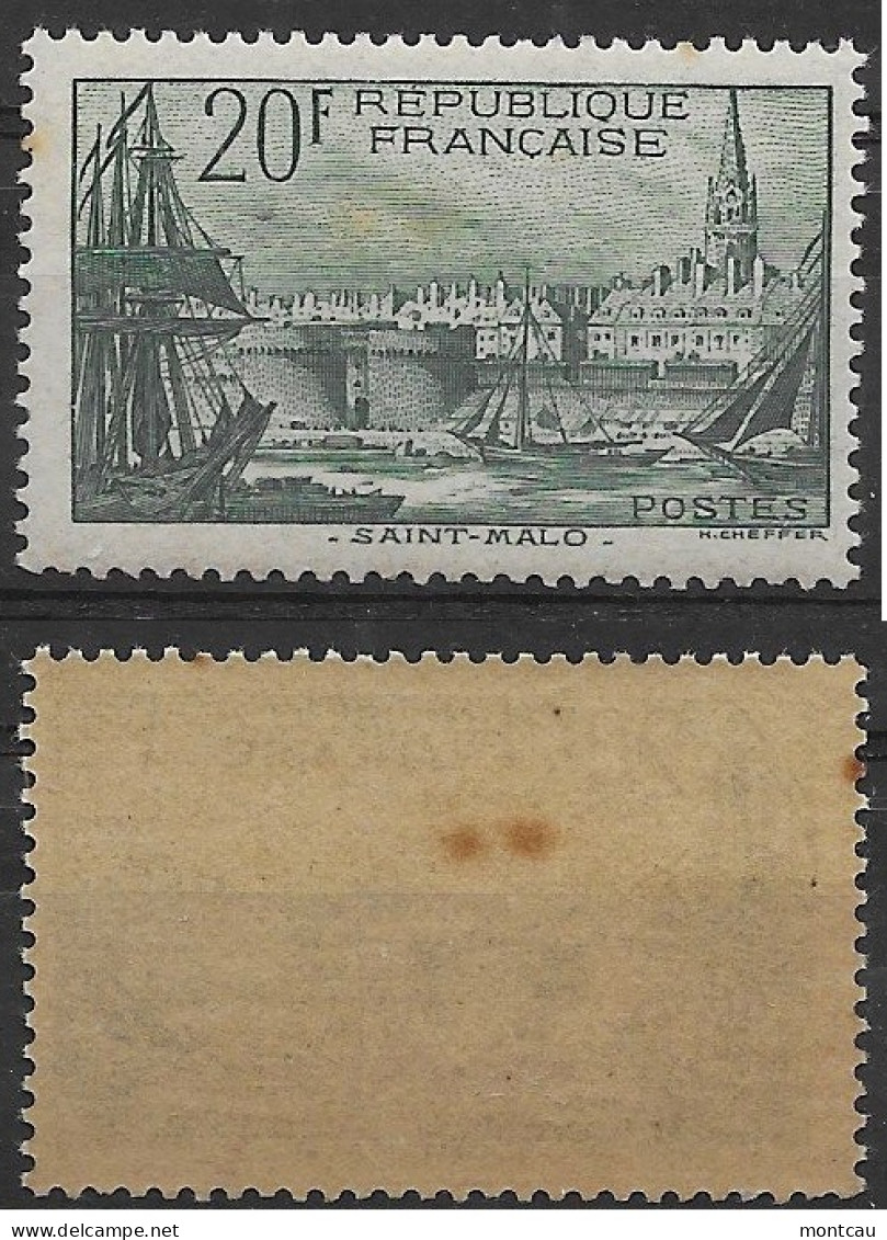Francia 1938. YT = 395 -  (** - Oxide). St Malo - Neufs