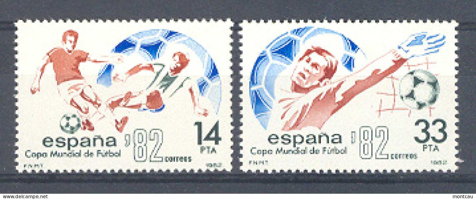 Spain 1982 - Futbol Camp Mundo, Ed 2661-62 2v (**) - Other & Unclassified
