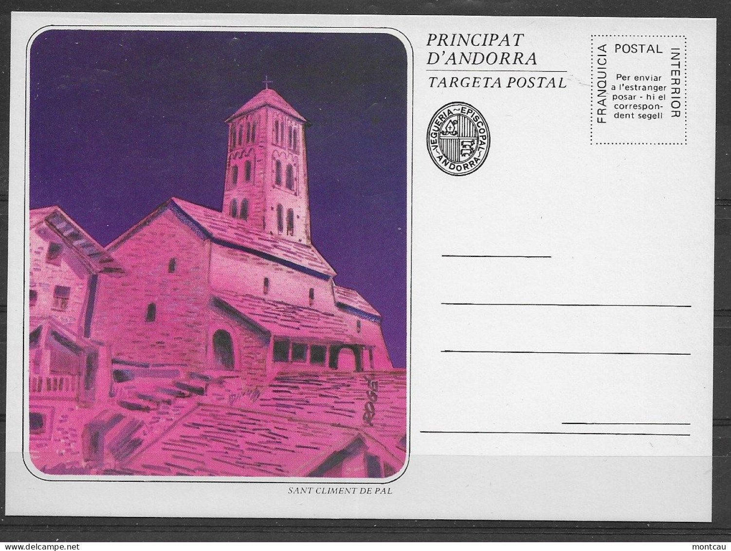 Andorra - Targeta Postal - Episcopal Viguerie