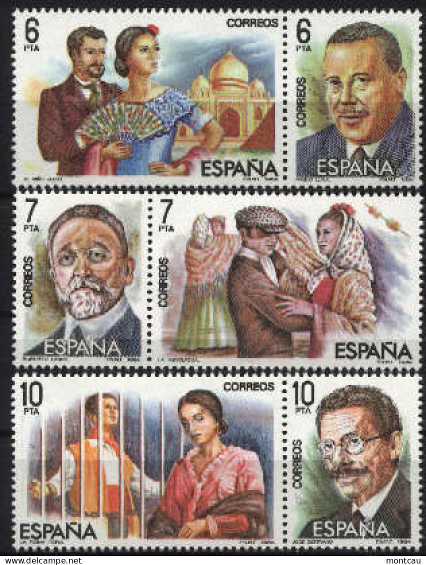 Spain 1984 - Zarzuela Ed 2762-67 (**) - Unused Stamps