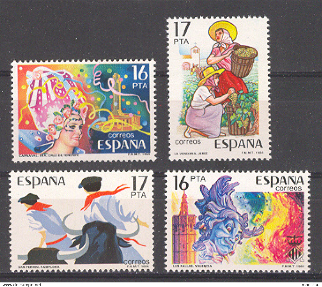 Spain 1984 - Fiestas Populares Ed 2744-47 - Ungebraucht