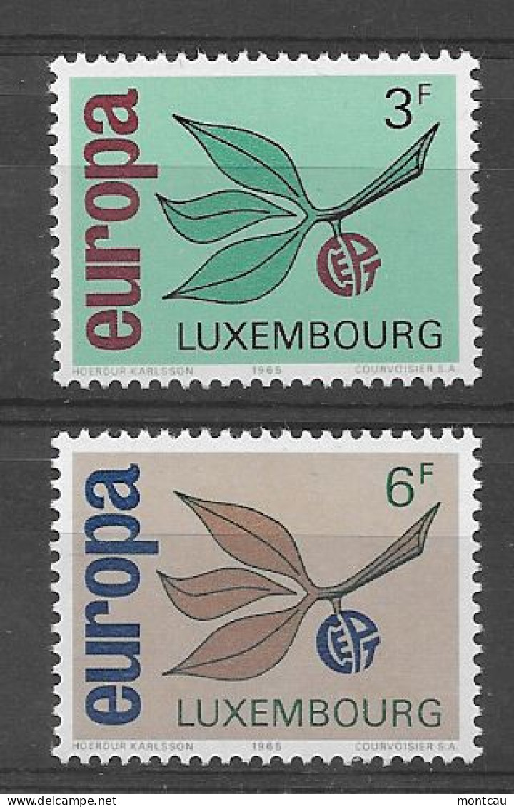Luxembourg 1965.  Europa Mi 715-16  (**) - Unused Stamps
