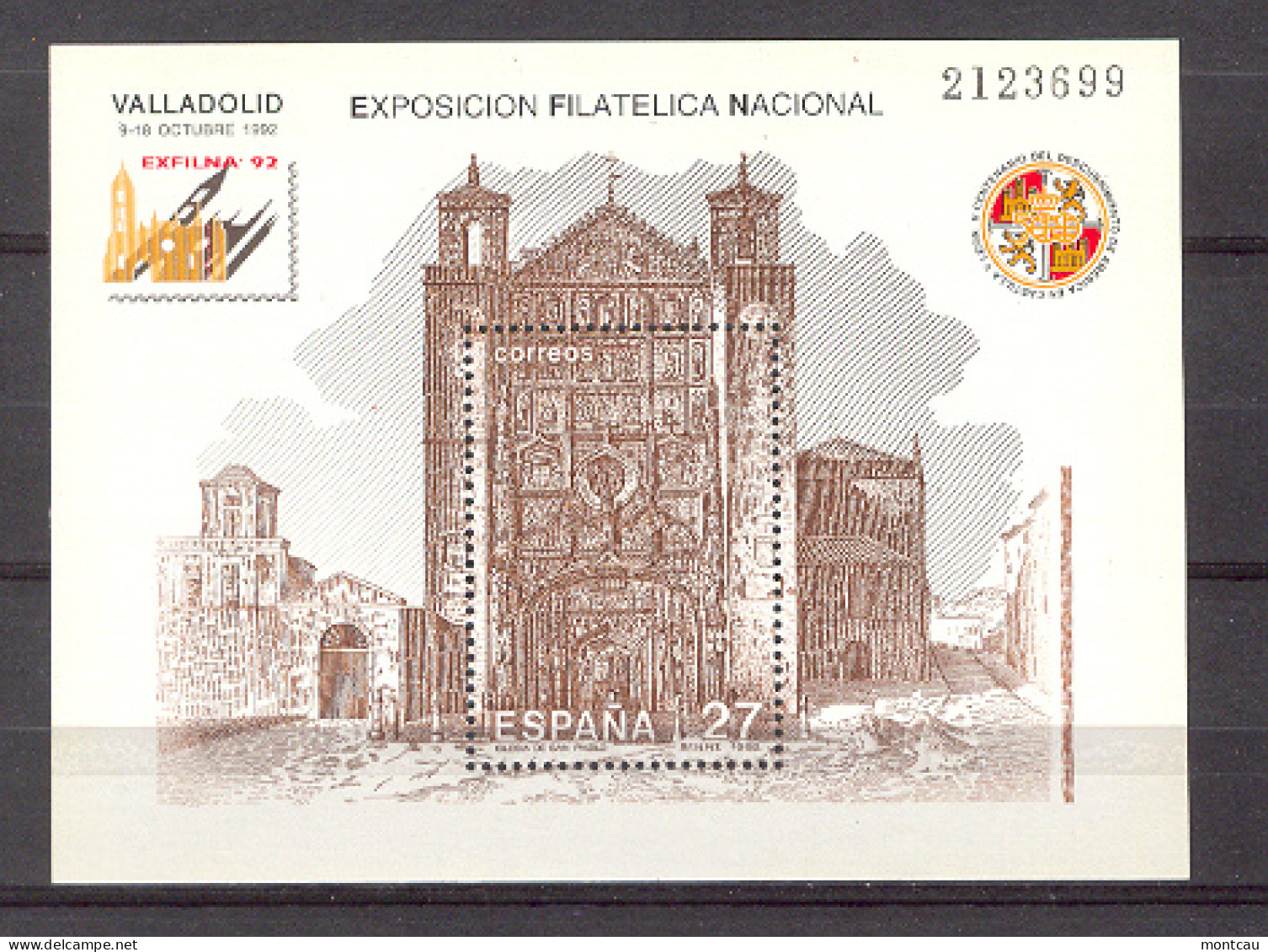 Spain 1992. Exfilna 92 Hojita Ed 3222  (**) - Nuevos